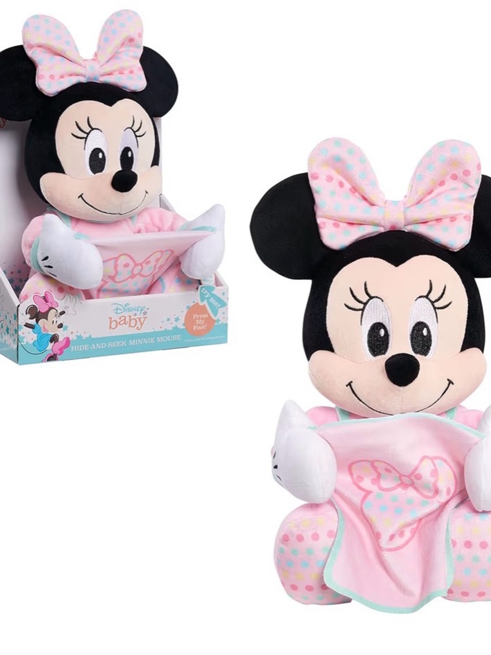 Disney Baby Hide-and-Seek Minnie Mouse Interactive Plush